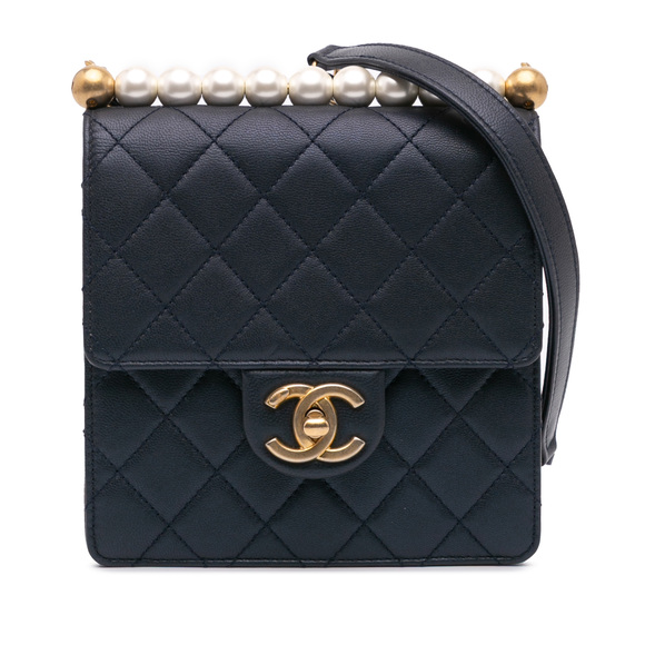 Pre-Loved Chanel Small Lambskin Chic Pearls Flap - Picture 1 of 10